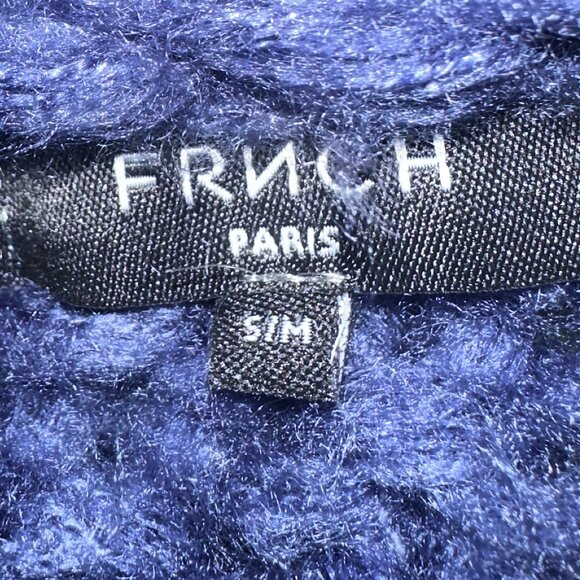 FRNCH PARIS MULTI-COLOR STRIPE KNIT CARDIGAN MEDIUM - Picture 9 of 9